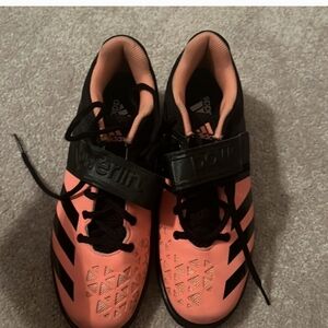 Adidas Womens Power Lift Sneakers - Black and Coral